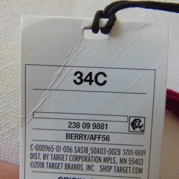 Red Shade & Shore Bathing Suit Top/Bra SZ 34C NWT - Picture 7 of 8